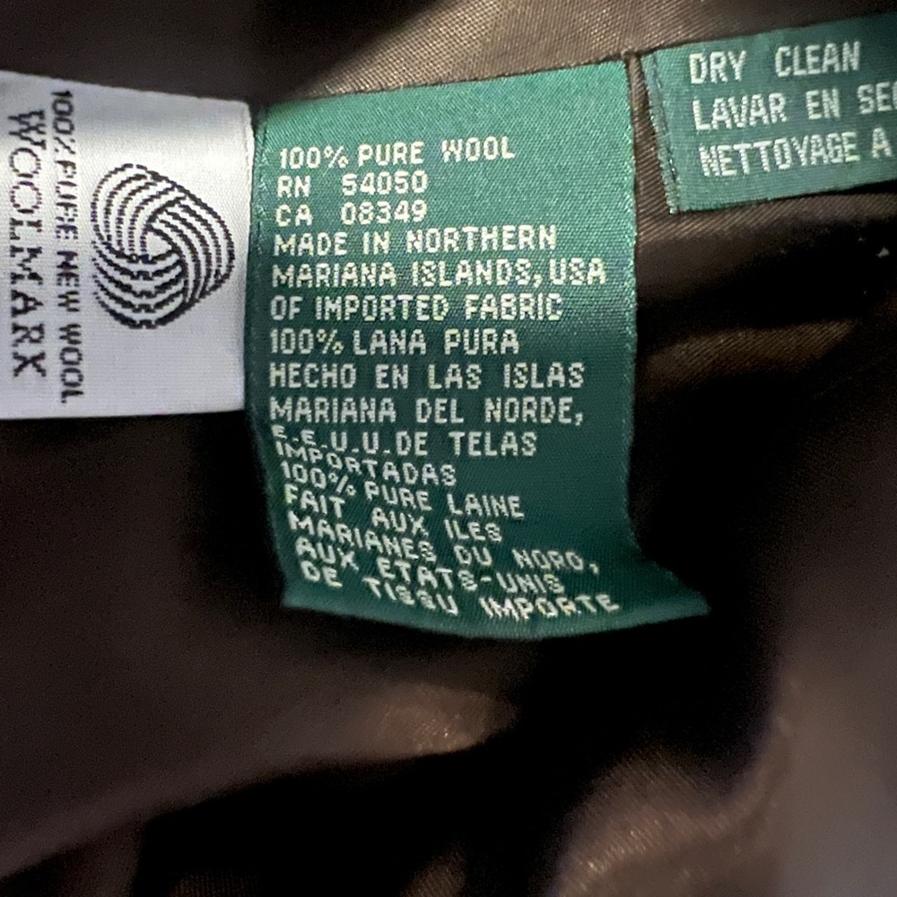 Lauren - Ralph Lauren - Wool Blazer - Suit Jacket - Zip Up - Size 12 - Picture 15 of 15